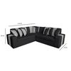 Seccional A&M Home Victor 2,2 Cuerpos Negro Gris