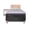 Box Spring CIC 1,5 Plazas Ortopedic Advance + Respaldo + Velador Olmo