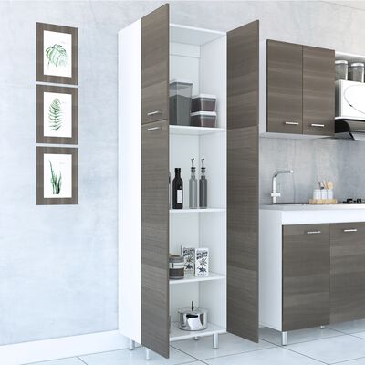 Imagen 2 del producto Alacena TuHome Rossi Blanco/Olivo 4 Puertas