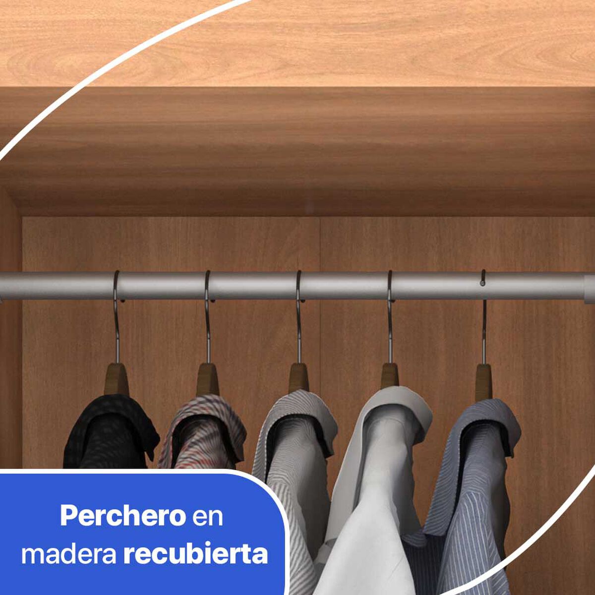 Clóset Roca Ámbar 4 Puertas Blanco