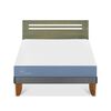 Cama Europea CIC 2 Plazas Excellence + Respaldo Munich Olivo