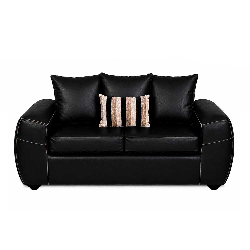 Sofá Elegant Detail New Houston 2 Cuerpos Negro