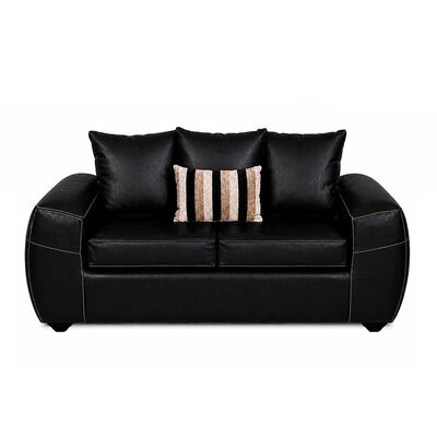 ELEGANT DETAIL Sofá Elegant Detail New Houston 2 Cuerpos Negro