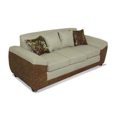 Imagen 2 del producto Sofá Elegant Detail Houston 3 Cuerpos Tela/PU Beige