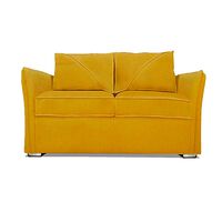 Sofá Elegant Detail Atlanta 2 Cuerpos Tela Oro