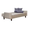 Futón Black Factory Vanguardia 3 Cuerpos Beige Gris