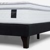 Cama Europea Rosen Base Dividida King Art 4 + Respaldo Niebla