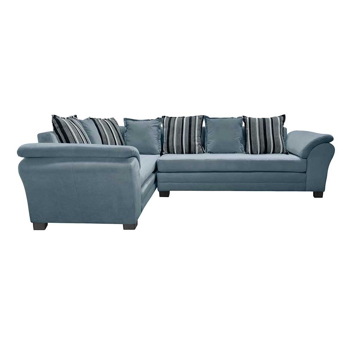 Sof&aacute; Seccional Izquierdo Living Factory Capri 5 Cuerpos Gris