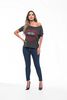 Polera Hombro Mujer Rock Caviar