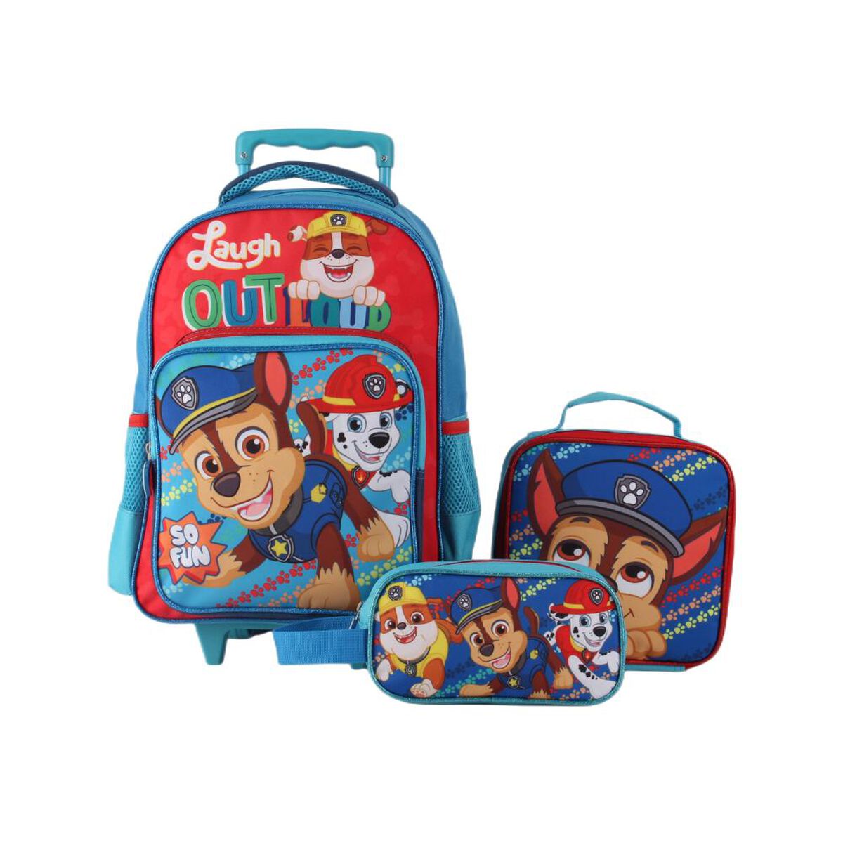 Pack 3 Piezas Mochila 15", Lonchera y Estuche Paw Patrol