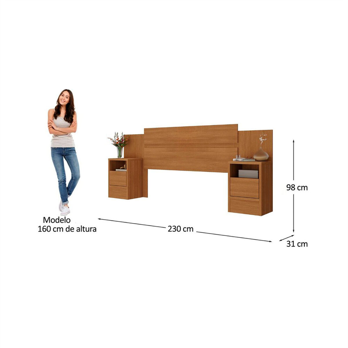 Respaldo 2 Plazas con Veladores Altavision Milas Cin Caf&eacute;