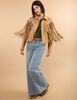 Chaqueta Suede Flecos Mujer Zibel