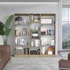 2 Estantes 4 Repisas + Estante 45 cm TuHome Home Macadamia