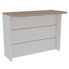 Combo Mueble Microondas + Barra de Cocina TuHome Kitchen Blanco