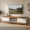 Rack TV Exit Texas Hasta 85" Beige Roble