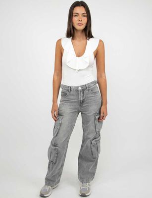 Imagen 2 del producto Body Sin Mangas Mujer Icono Blanco, Negro