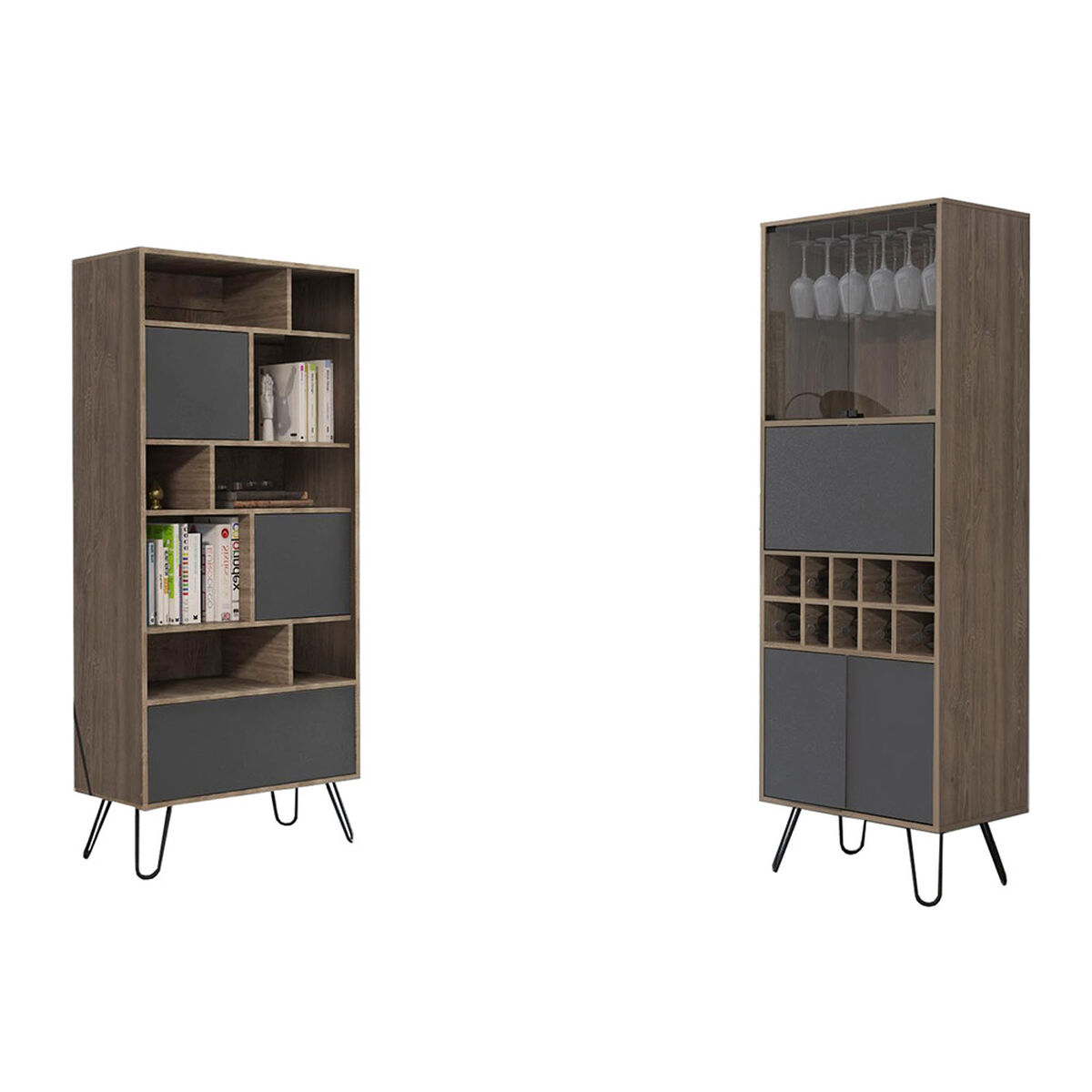 Biblioteca + Bar Alto  TuHome Vassel