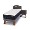 Cama Europea CIC 1,5 Plazas Premium + Respaldo + Velador Gales