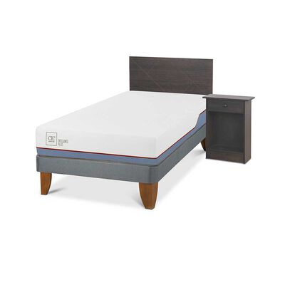 Imagen 2 del producto Cama Europea CIC 1,5 Plazas Excellence Plus + Respaldo + Velador Villarrica