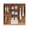 Closet Yardas Isabela 6 Puertas 2 Cajones Bicolor