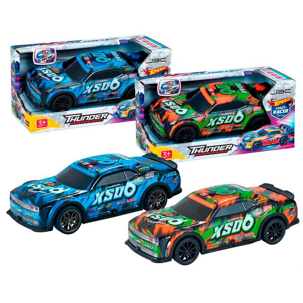 Auto Carrera a Fricci&oacute;n con Luces y Sonido Escala 1:20, Color Aleatorio Glory Bright