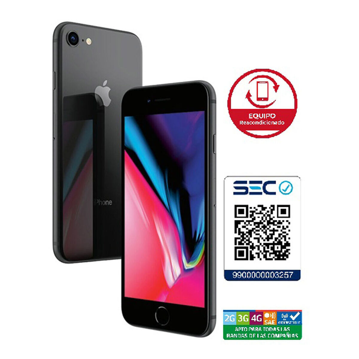 Celular Apple Iphone 8 64GB 4.7" Reacondicionado Gris Liberado