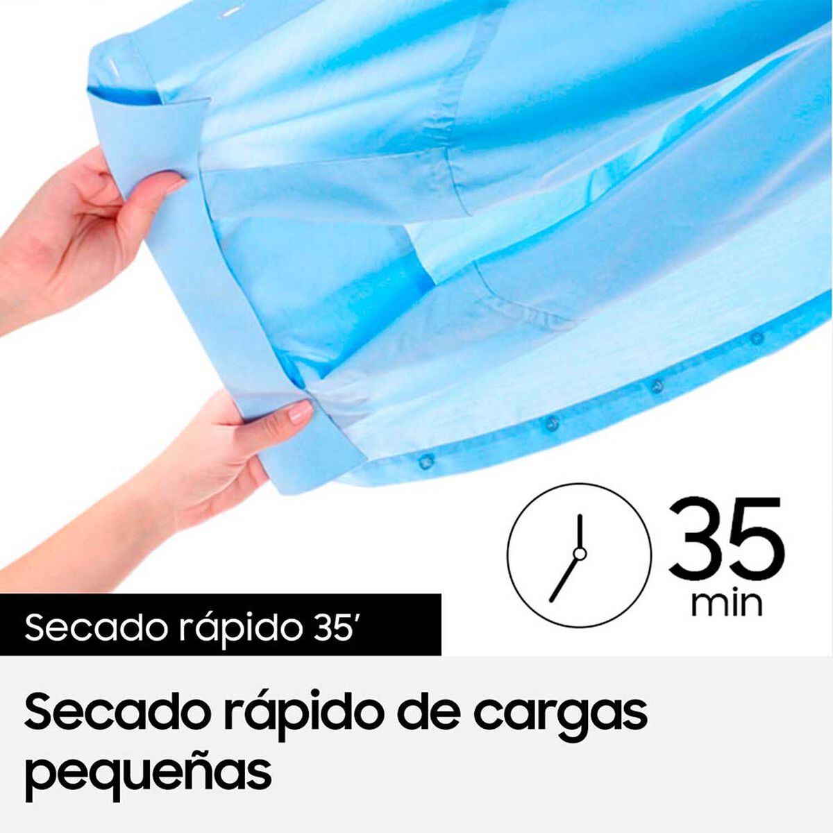 Secadora de Ropa Samsung DV90TA040BE/ZS 9 kg.
