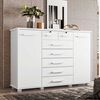 C&oacute;moda Vekkahome Fontana 7 Cajones + 2 Puertas Blanco