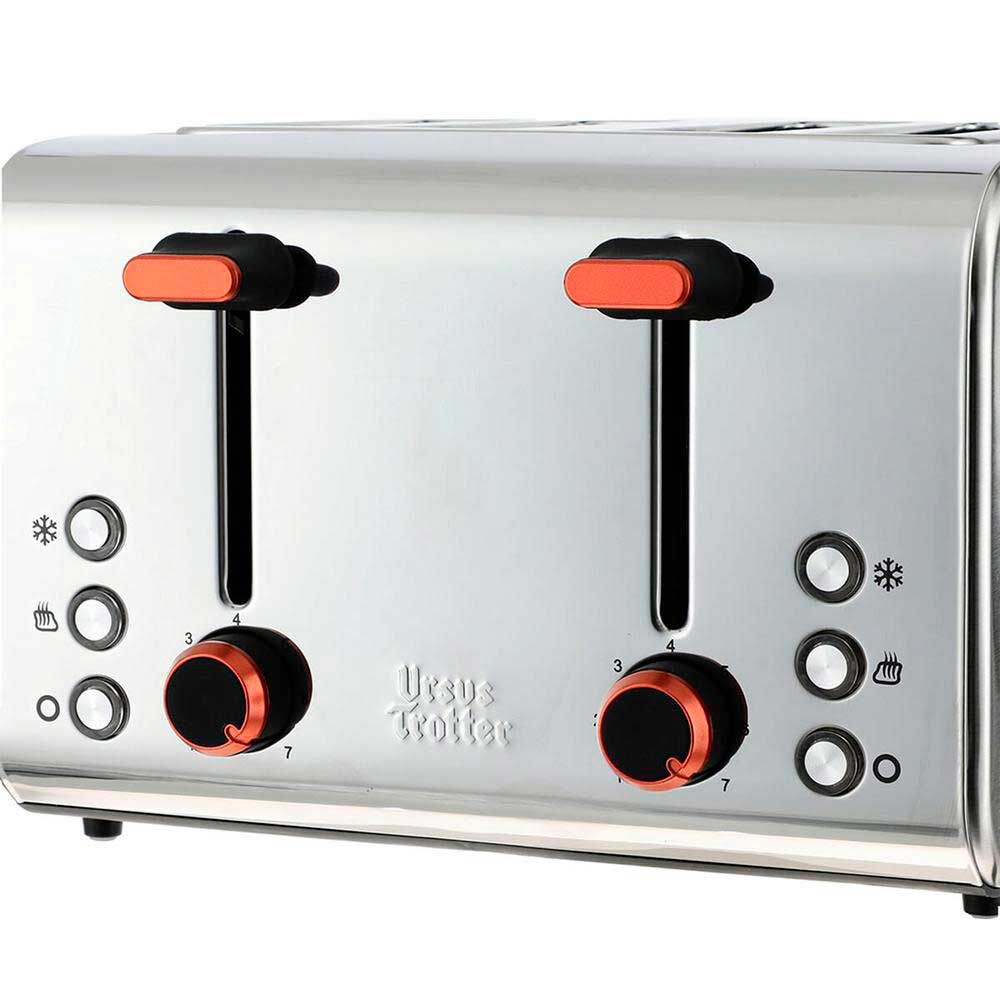 Ursus Trotter UT-ECKART4 4 Rebanadas Plateado, foto 6