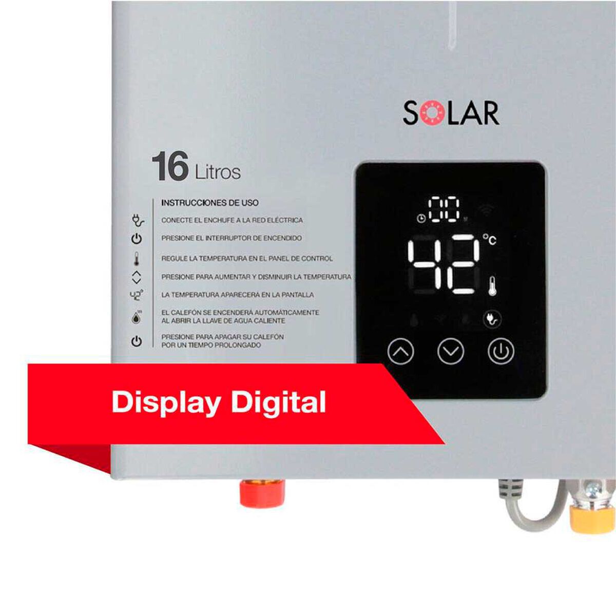 Calefont Digital Rheem Prestige 16 lts. Gas Natural