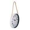 Reloj de Pared Metal Vgo con Soga Circular 25 cm Blanco