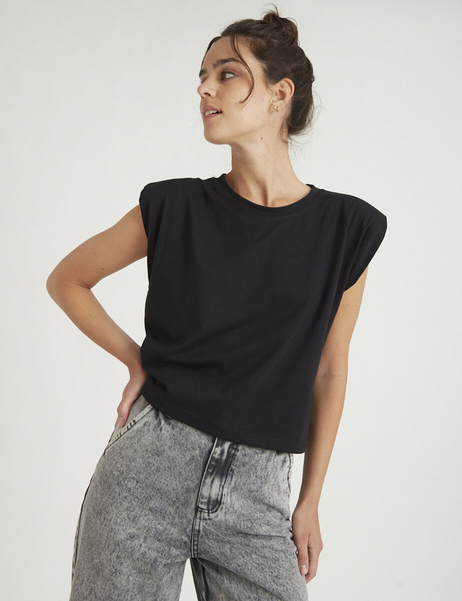 Polera con Hombreras Mujer Zibel