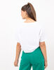 Polera Crop Oversized Manga Corta Mujer Icono