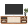 Rack TV Vekkahome Nova Hasta 70" Caf&eacute; Beige
