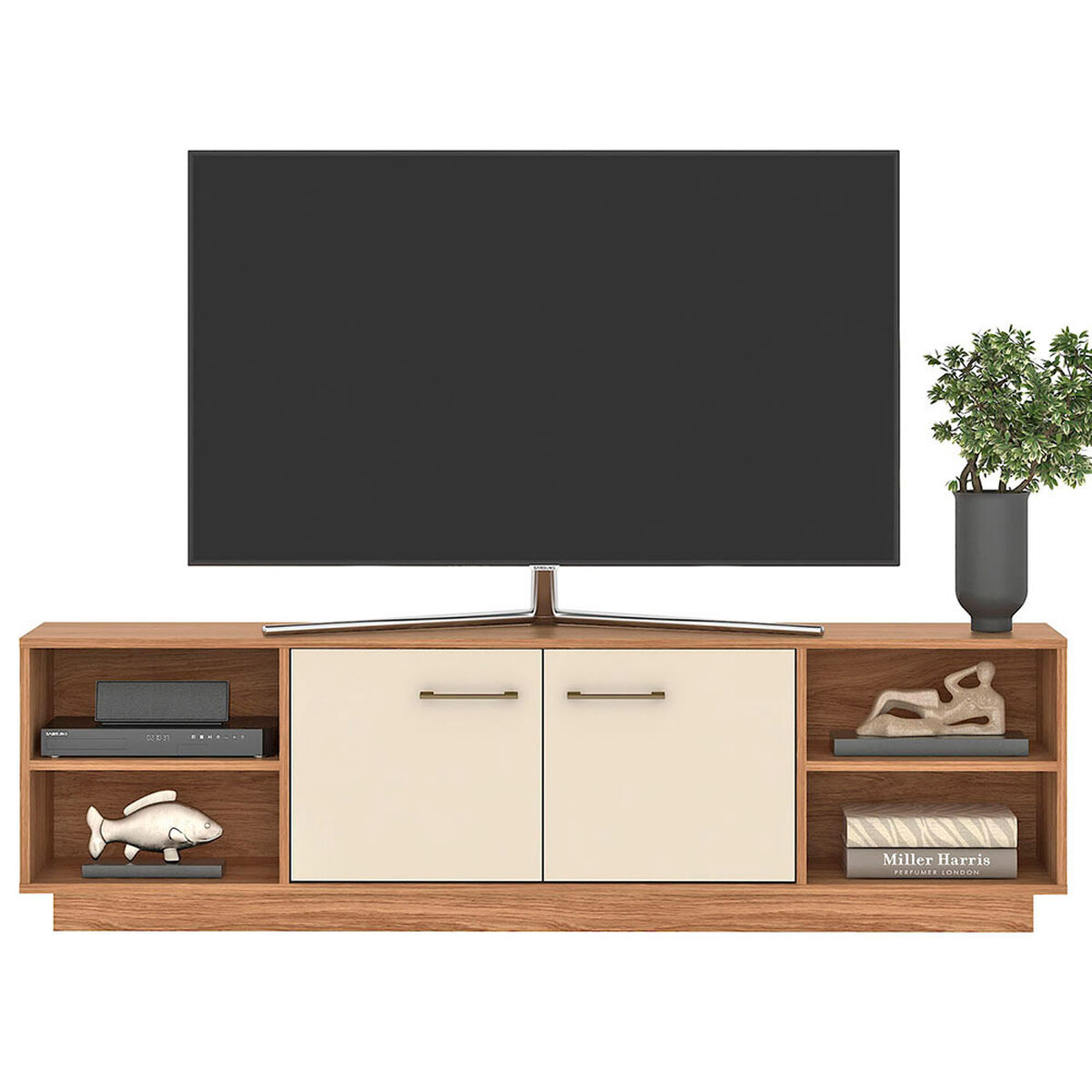 Rack TV Vekkahome Nova Hasta 70" Caf&eacute; Beige