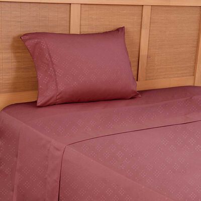 Imagen 2 del producto Juego de Sábanas Embossed Plumetti 1,5 Plazas Mimosa Rojo