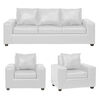 Juego de Living Innovamuebles Kahlo Sofá 3 Cuerpos + Dos Sillones 1 Cuerpo Blanco