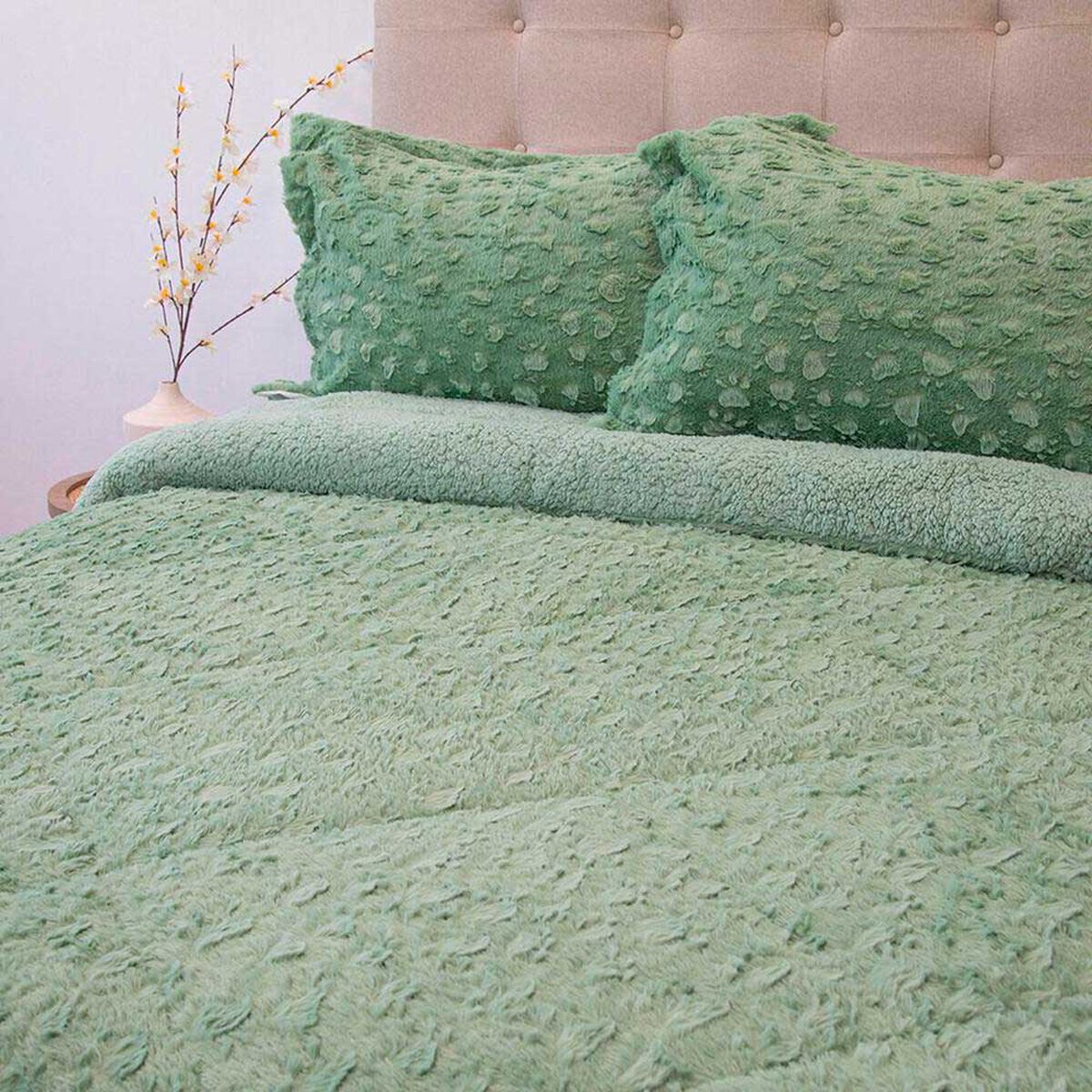 Cubrecama Doral King Verde Senses