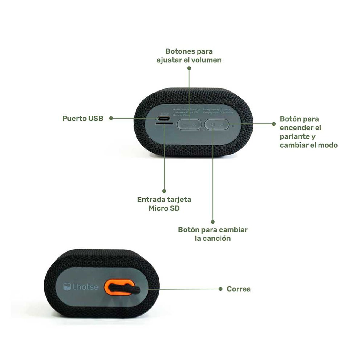 Kit Smartwatch Lhotse Vibe 05 Cream + Parlante Negro
