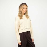Sweater Mujer Icono Crudo