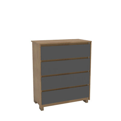 Imagen 1 del producto Cómoda Vekkahome Coimbra 4 Cajones Grafito