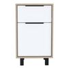 Velador TuHome Kaia 1 Cajón Miel/Blanco