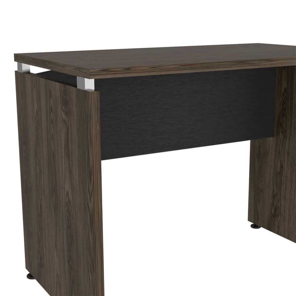 Escritorio Recto TuHome Home Office Negro Soft Coñac