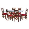 Juego de Comedor Latam Home Alicante 6 Sillas Rojo