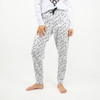 Pantalón de Pijama Mujer Icono Gris, Rosado