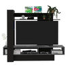 Centro de Entretencion TV TuHome Flamenco Wengue / Plomo Hasta 60"