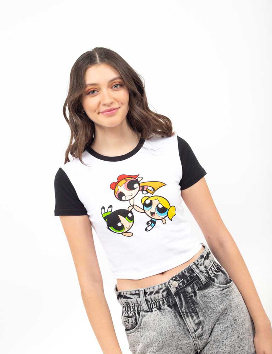 Ropa Deportiva Chicas Superpoderosas Playera Verde Niño Playera