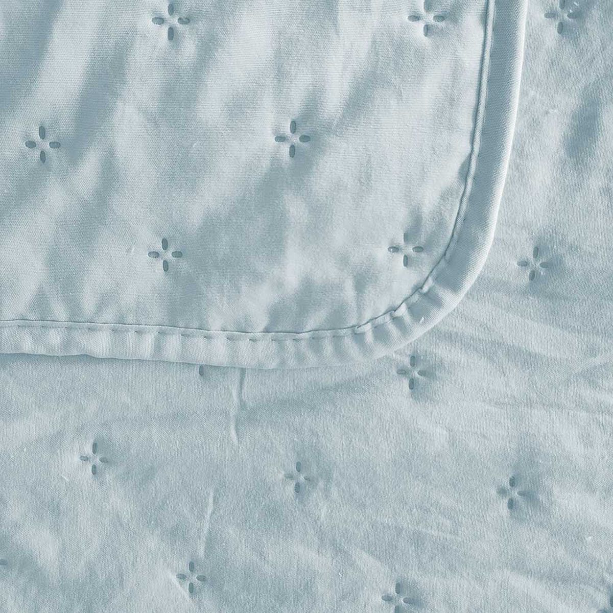 Quilt Illusions 1,5 Plazas Celeste Roma