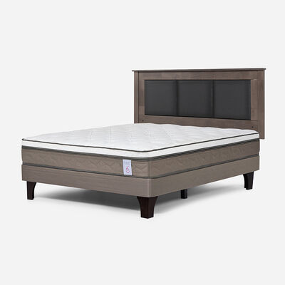 Imagen 2 del producto Combo Cama Europea Rosen 2 Plazas New Style 6 BN + Respaldo Rachel