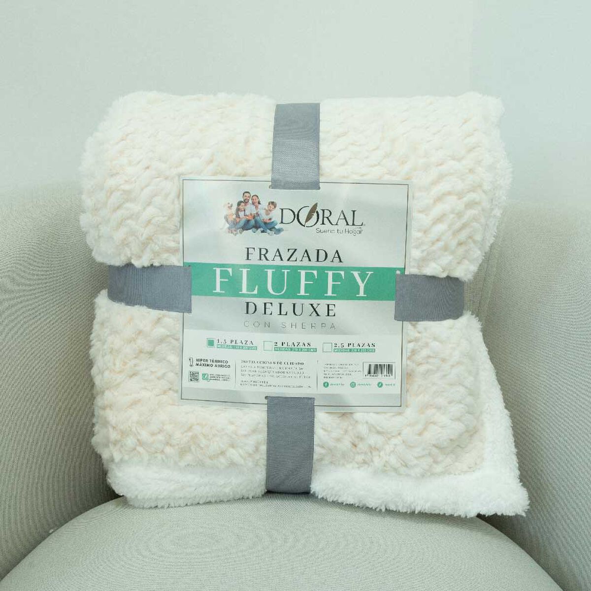 Frazada Doral 1,5 Plazas Fluffly Sherpa D6